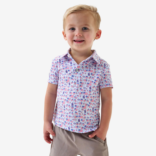 Youth Performance Polo - Old Glory