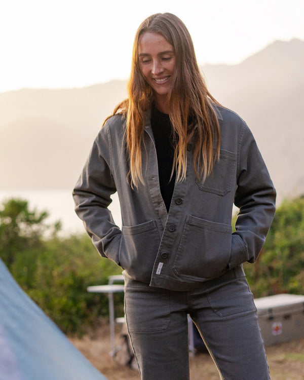 Women's Folly Twill Chore Coat - Smokey Olive