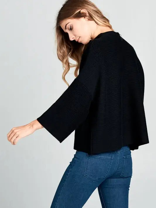 Not Your Casual Top Black