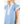 Blue Flutter Sleeve Striped V-Neck Dress
