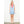 Light Blue Sleeveless Abstract Pattern V-Neck Dress