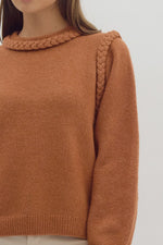 Round Neck Knit Sweater Ginger