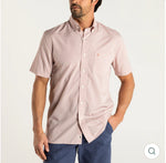 Performance Poplin Sport Shirt:Rosewood