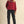 Rustic Red Bubble Hem Houndstooth Coat