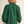 Hunter Green Notched V Neck Top w Pleat Detail & Ruffled Neckline