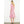 Pink Sleeve Floral Detail Button Down Dress