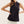 Solid Black Sleeveless Top Featuring Split V-neck