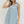 Blue Floral Sleeveless Mini Dress