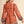 Mandarin Salmon Floral Border Print Belted Mini Dress