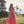 Darvy Pink & Orange Checker Cileah Collared Maxi Dress