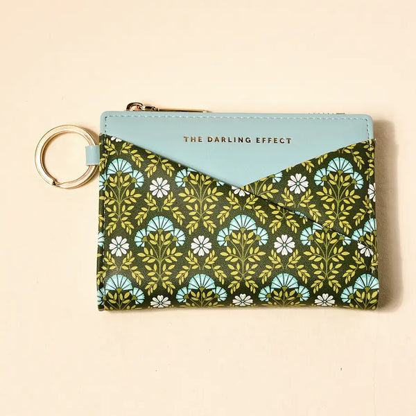Luxe Pocket Wallet–Everbloom Forest Green