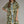 Olive Floral Print Short Sleeve Midi Dress w Contrast Trim Detail