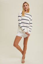 Striped Lightweight Sweater Top