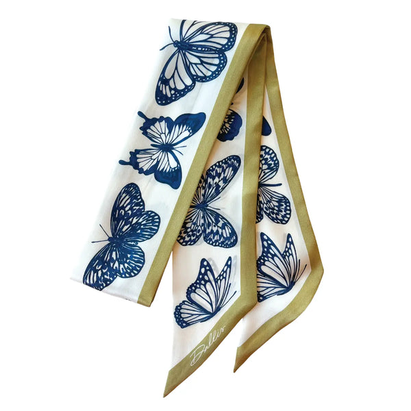 The Mariposa Twilly in Navy & Gold