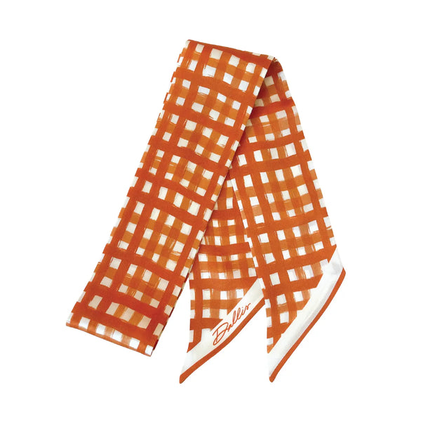 Tailgate Check Twilly in Burnt Orange