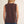 Brown Smocking Edge Detail Casual Tank Top