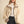Oat Milk Bubble Hem Houndstooth Coat