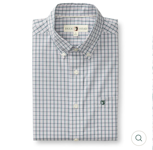 Performance Poplin Sport Shirt
Edison Plaid Forest Green