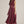 Sleeveless Burgundy Midi Dress w Contrast Piping & Belt
