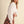 Off White Button Up Top with Scalloped Trim
