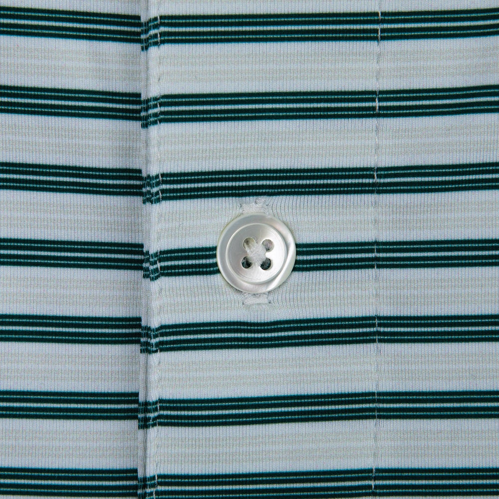 Wedge Stripe Performance Polo - Botanical Garden