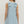 Blue Floral Sleeveless Mini Dress