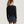 Women's Bamboo Shade Crossover Long Sleeve - Black
