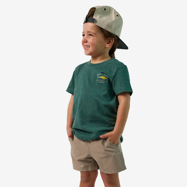 Youth Short Sleeve Tee - BURLEBO Lures - Forest Green