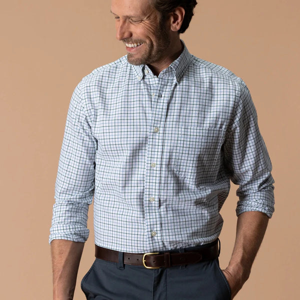 Cotton Oxford Sport Shirt - Hunter Green