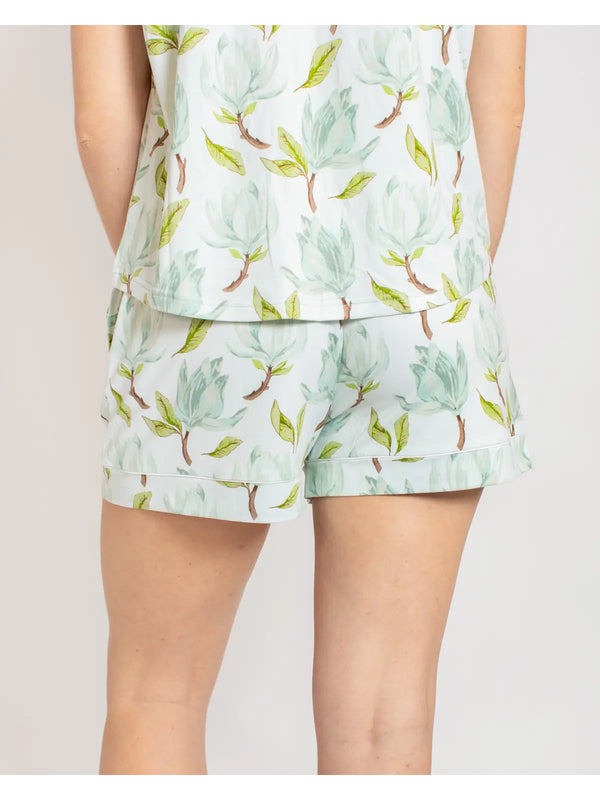 Audrey Sleep Shorts Aqua/Multi