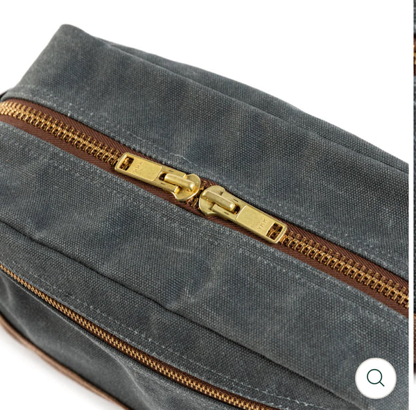 Waxed Canvas Dopp Kit