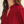 Burgundy 3/4 Sleeves Crinkled Top w Ruffled Neckline