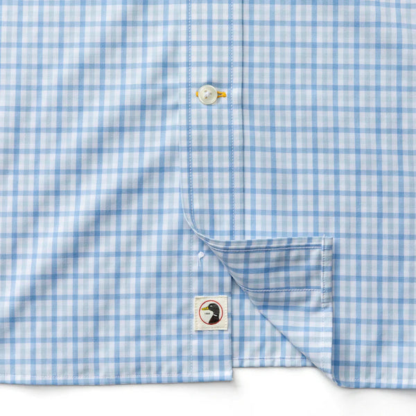 Performance Poplin Sport Shirt - Sky Blue