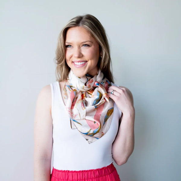Blush Botanical Scarf