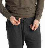 Men's Bamboo Lightweight Fleece Jogger - Black Sand