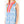 Light Blue Sleeveless Abstract Pattern V-Neck Dress