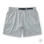 7" On The Fly Performance Short: Quarry Grey