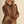 Suede Chocolate Brown Embroidered Top