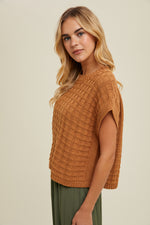 Boxy Sweater Top Mocha