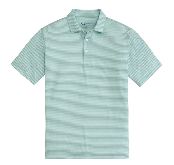 Scout Stripe Performance Polo - Surf