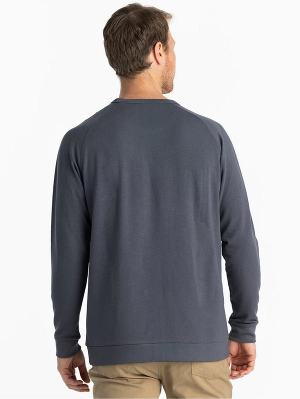 Men's Bamboo Lightweight Fleece Crew: Storm Cloud