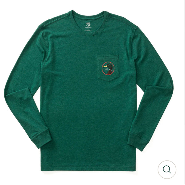 Logo Long Sleeve T-Shirt - 
Forest Green Heather