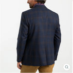 Brennan Plaid Sport Coat : Navy