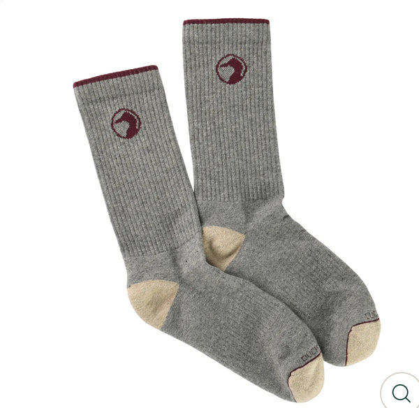 Logo Sock: Varsity Grey