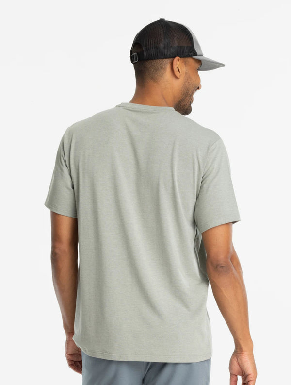 Men's Bamboo Flex Pocket Tee - Heather Agave Green