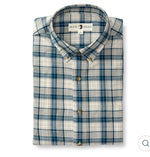 Cotton/Wool Twill Sport Shirt
Holling Plaid: Mirror Lake Blue