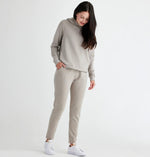 Women's Bamboo Fleece Lounge Pant - Heather Stone