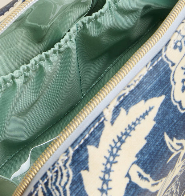 Large Cosmetic Pouch Flagler Blue