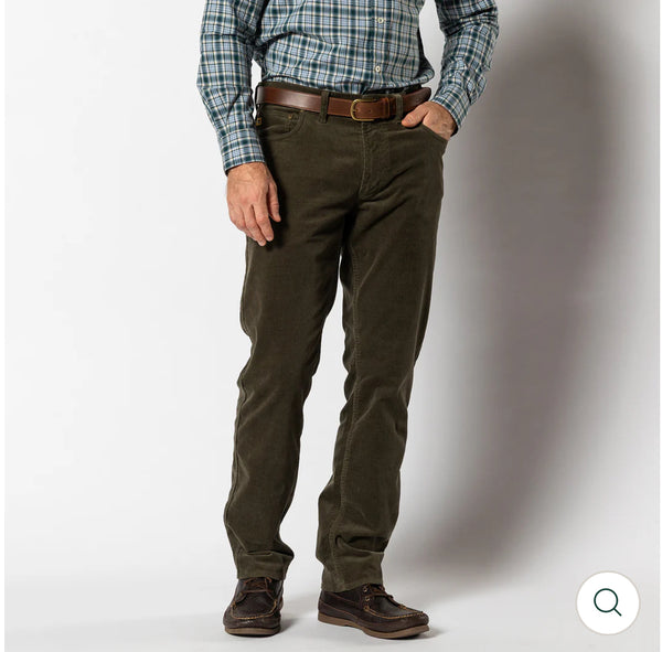Holston Corduroy Five-Pocket - Olive