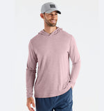 Men's Bamboo Shade Hoodie - Heather Adobe Red